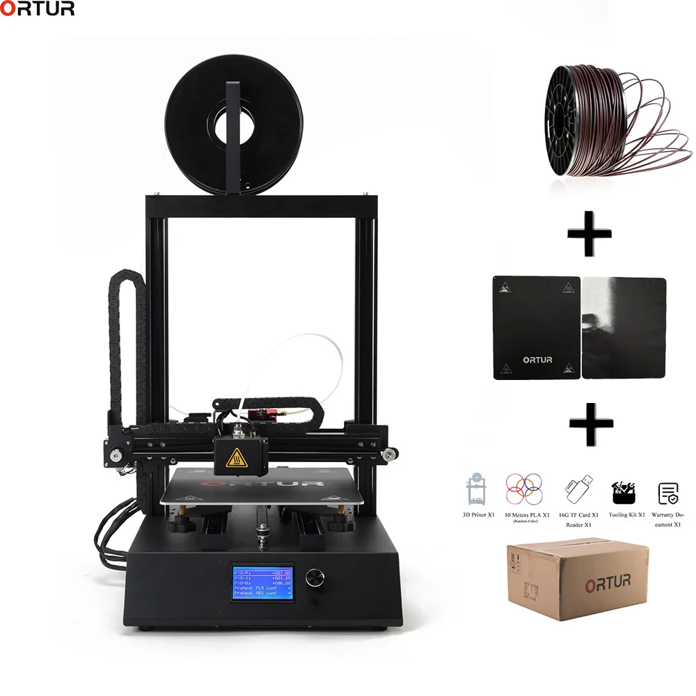 

Ortur 3D Open Build Printer Magic Removable Carbon Steel Build Surface Platform with Power off Resume Print High Speed Precision