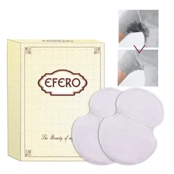 Efero 20шт = 10 пачек летние подмышечные подушечки антипот анти дезодорант от пота унисекс одноразовые для подмышек впитывающие вставки Пот