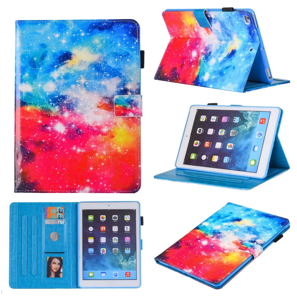 Fashion Print Case For Apple iPad Air 2 Case For iPad 6 Smart Case