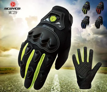 

SUMMER SCOYCO MC29 guantes motorcycle gloves , full finger luvas moto motocross biker gloves protection