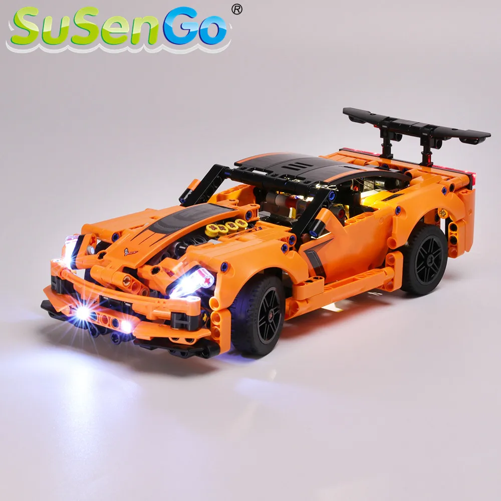 

SuSenGo LED Light Set For Technic Series Chevrolet Corvette ZR1 Building Blocks Lighting Set Compatible with 42093