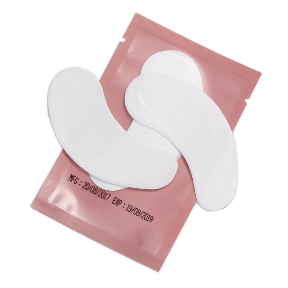100pcs Disposable Eye Pads Lash Paper Patches Colorful Eyelash