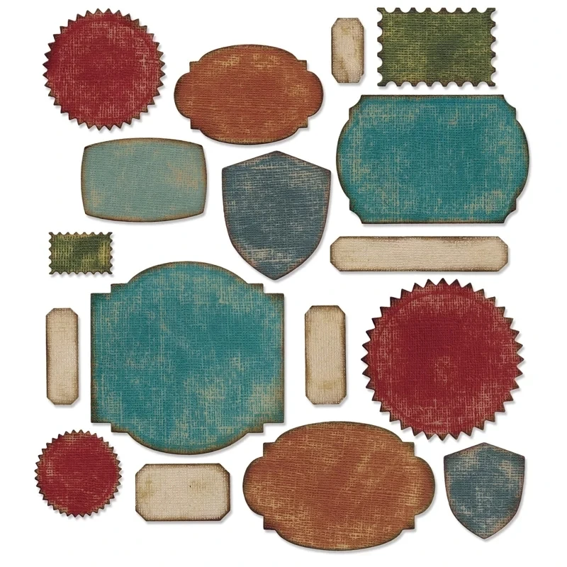 

DIY 2019 New Layered Metal Cutting Dies Craft and Scrapbooking For Sizzix Paper Making Labels Embossing Stamps Frame Card Set