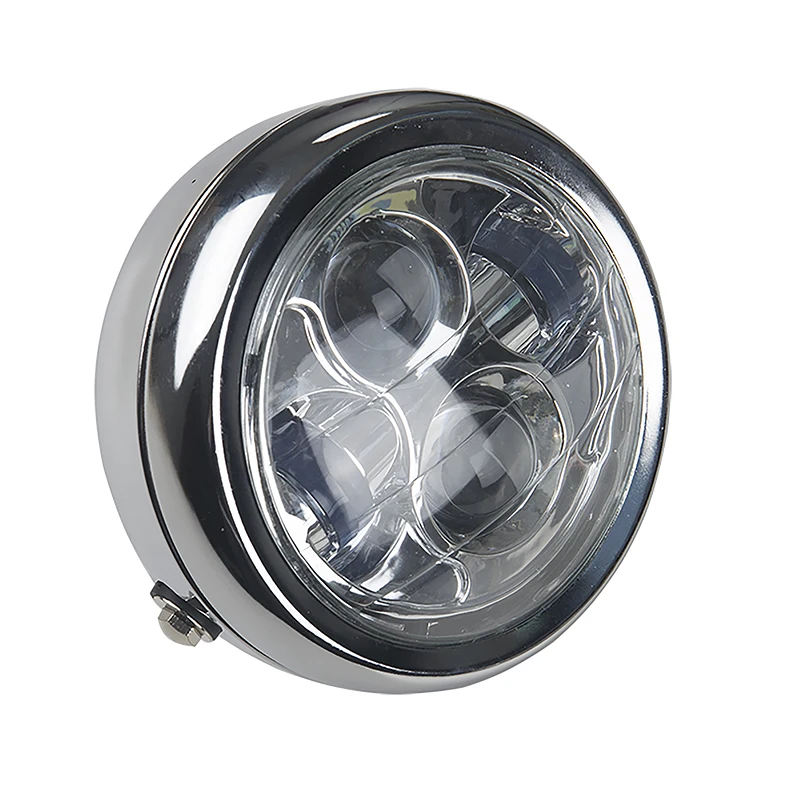 

6.5inch Motorcycle 12V LED Front Headlight HeadLamp Universal Sliver/Black Motorcycle Headlight For Harley Honda Other Models