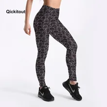 Летние женские черные леггинсы с принтом кота из мультфильма, повседневные длинные штаны для тренировок с высокой талией, S-XXXXL