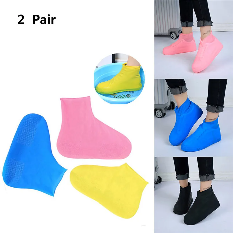 Waterproof Sports Shoe Cover Winter Reusable Shoes Cover Anti-slip Rain Boots Overshoes Shoe cover Man Women #2d13 (10)