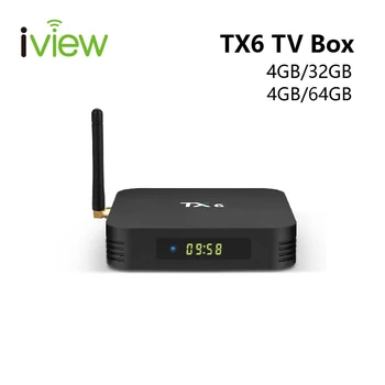 

Smart TV Box TX6 with Allwinner H6 CPU Quad Core Android 7.1 WiFi 2.4G+5G BT4.1 USB3.0 RAM 4GB ROM 32GB Netflix 4K TV Box