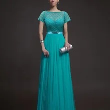 Новое место в Европе и международная торговля высокого класса вечернее платье Кружево шить выдалбливают высоких талии женские длинное платье