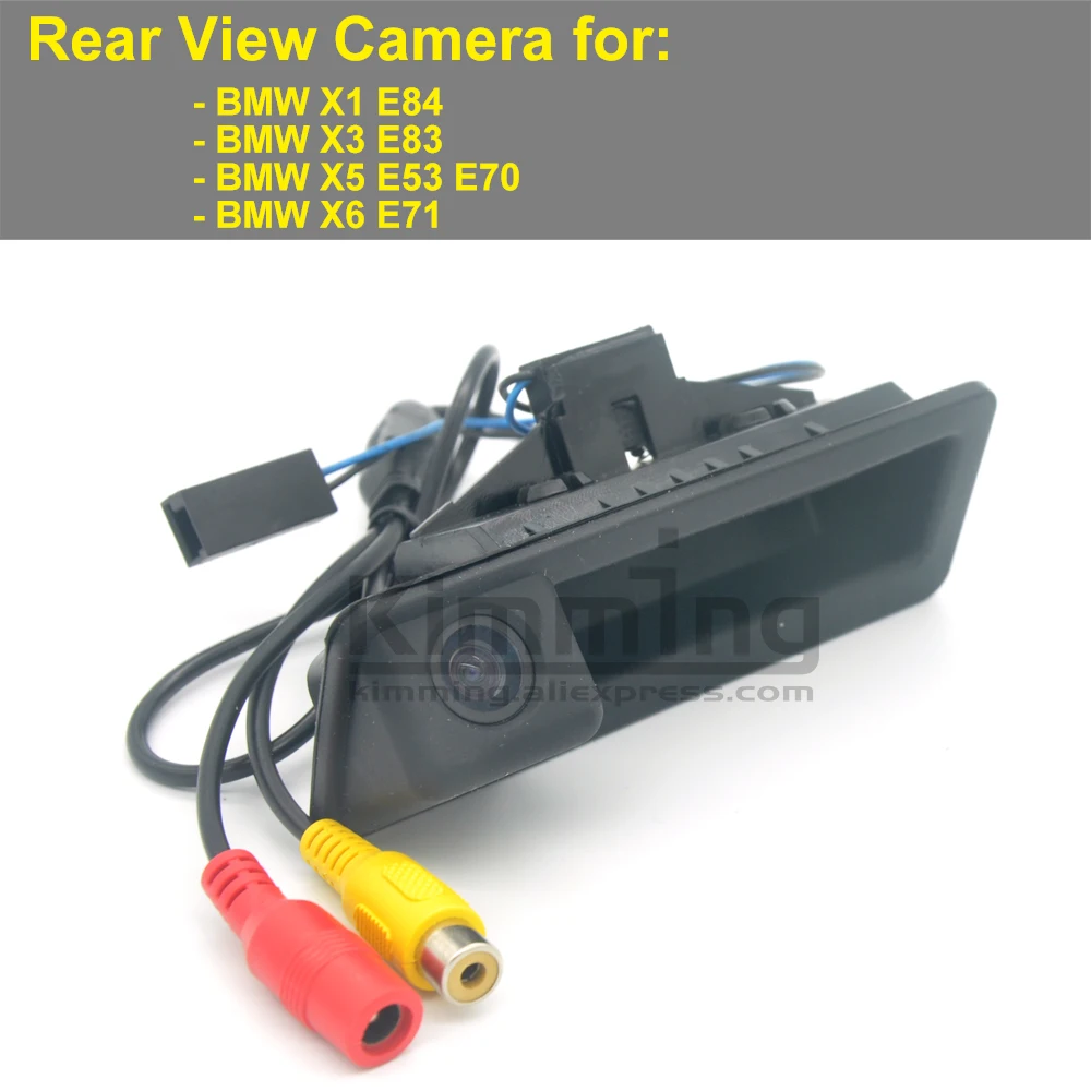 

Car Rear View Camera for BMW X1 E84 X3 E83 X5 E53 E70 X6 E71 Wireless Wired Reversing Luggage Handle Camera Backup Camera