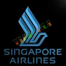 LG163-Сингапур авиалиний светодиодный неоновый свет знак повесить Знак Домашний Декор ремесла