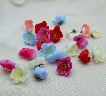

30pcs artificial flowers stamen for Christmas home wedding decor accessories scrapbook diy gift wreath fake plastic Silk Cherry