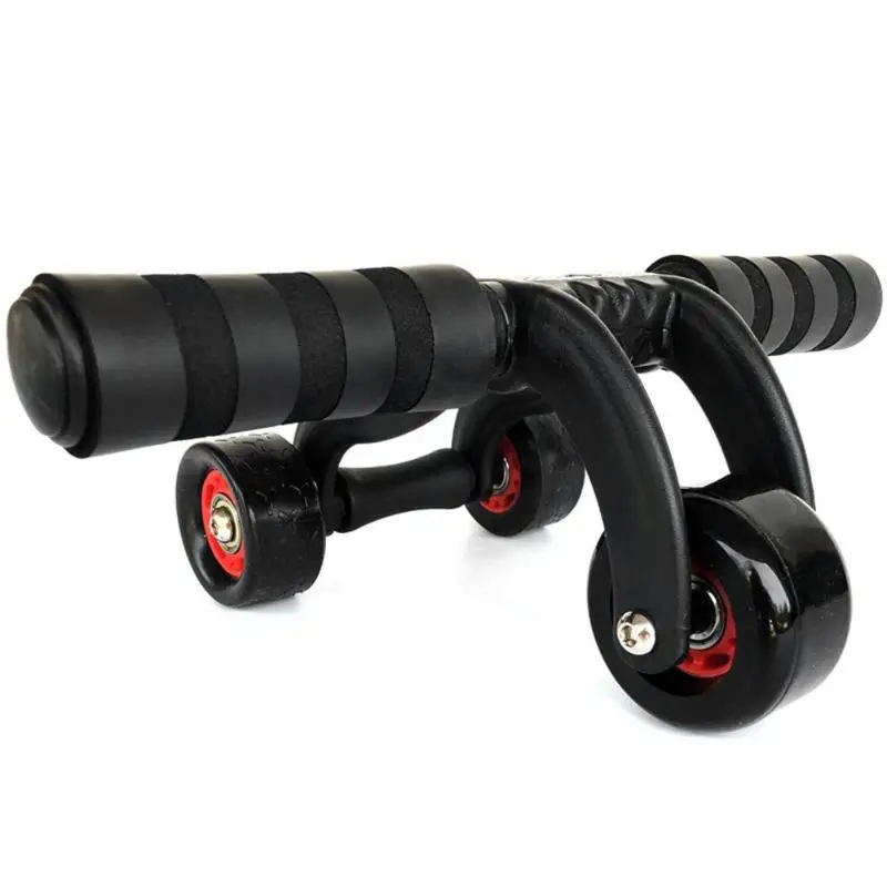 

3-Wheel Power Wheel Triple AB Roller Abdominal Abs Workout Fitness Machine Gym Knee Pad Stretch Abdominal Resistance Rope Tool