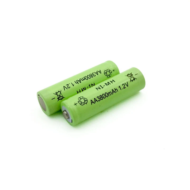 GTF 1 2 V 3800mah AA батарея 2A Ni MH перезаряжаемая светодиодный фонарик портативные
