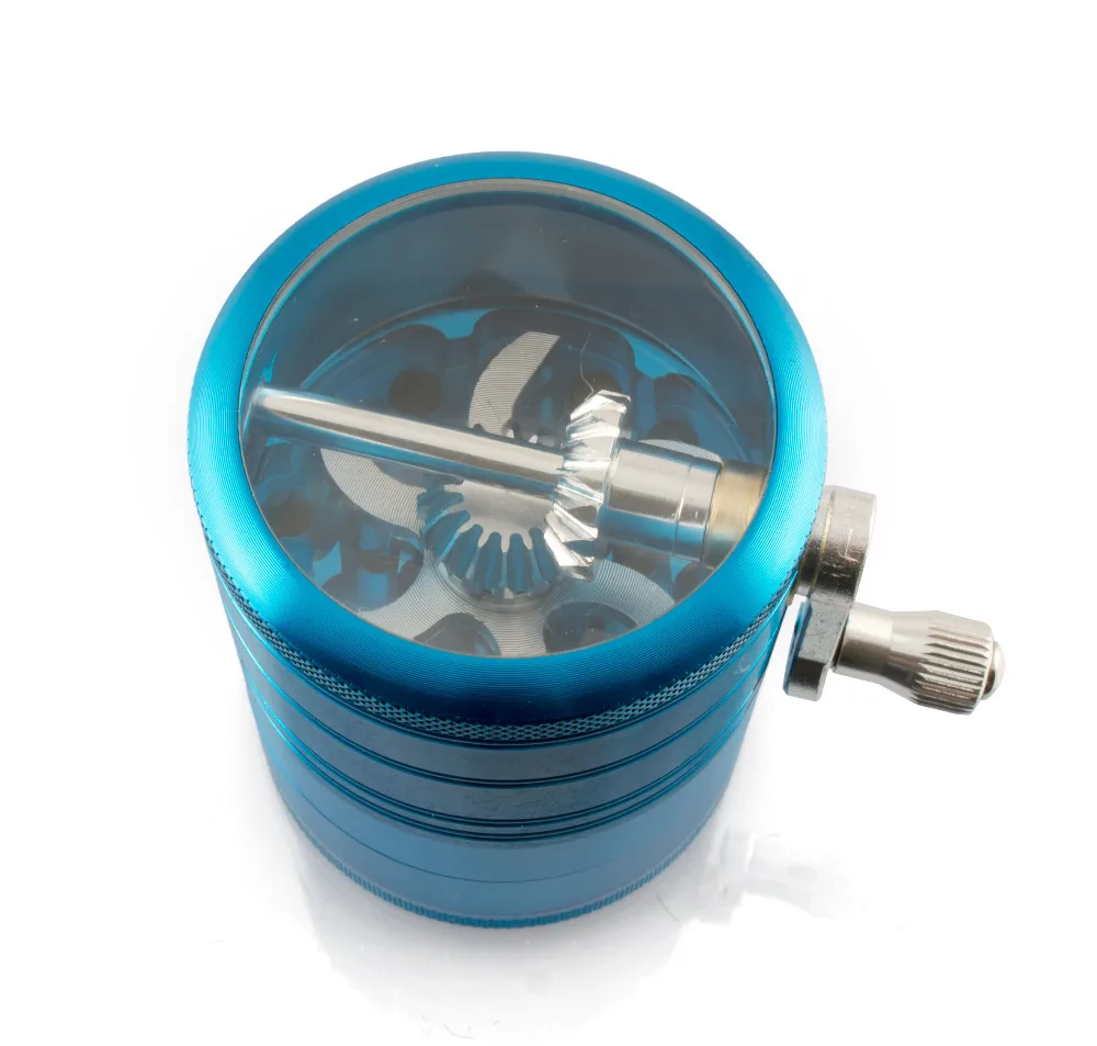 

Formax420 4 Pieces 2.0 Inch Metal Grinder Spice Mill Blue Mechanical Handle Grinder