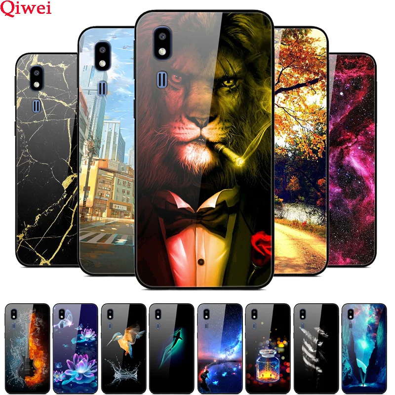 

Hard Glass Case For Samsung Galaxy A20e Case Cover Phone Back Tempered Coque For Samsung A20e A2 Core A260F A20 2019 Case Fundas