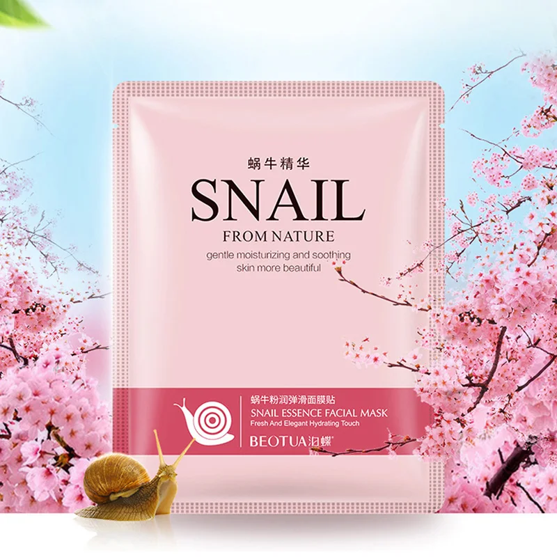 

Snail Deep Moisturizing Extract Face Sheet Mask Intensely Hydrating,Repairing,Anti-aging Serum with Snail Secretion Filtrate