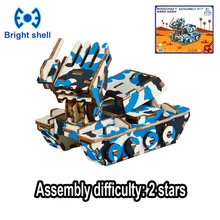 DIY arts and 3D Chariot Handmade Wooden Craft toys Party Arts Puzzles Model Decoration for children kid Toy Birthday Best Gift