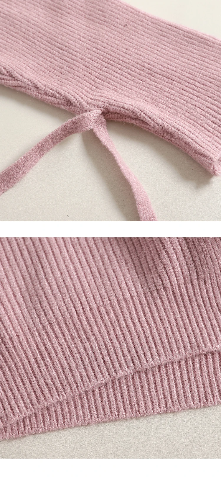 Осень, два предмета, Женский вязаный свитер с длинным рукавом+ юбка в сеточку, свитер на шнуровке с v-образным вырезом, пуловеры, зимняя одежда WZ643