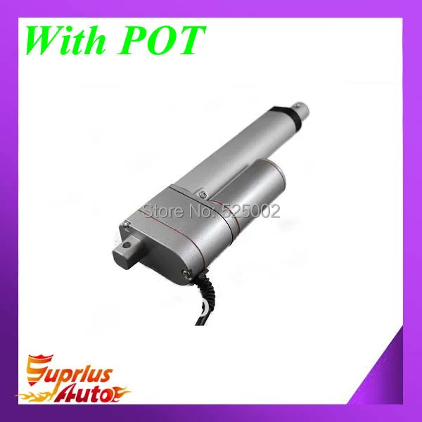 

Free shipping 12/ 24volt 10"/250mm Stroke, 1000N/225lbs Load Capacity Linear Actuator With Potentiometer
