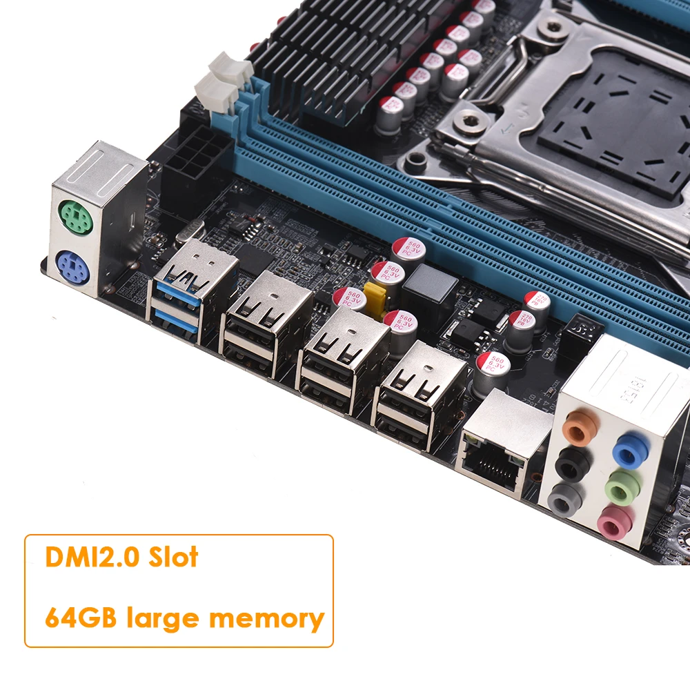 Новая материнская плата X79 LGA2011 E5 3.2S1 материнская плата DDR3 M2 ATX 64 Гб памяти компьютерная материнская плата