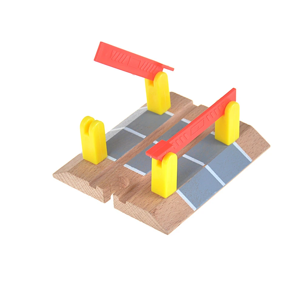 wooden train crossing