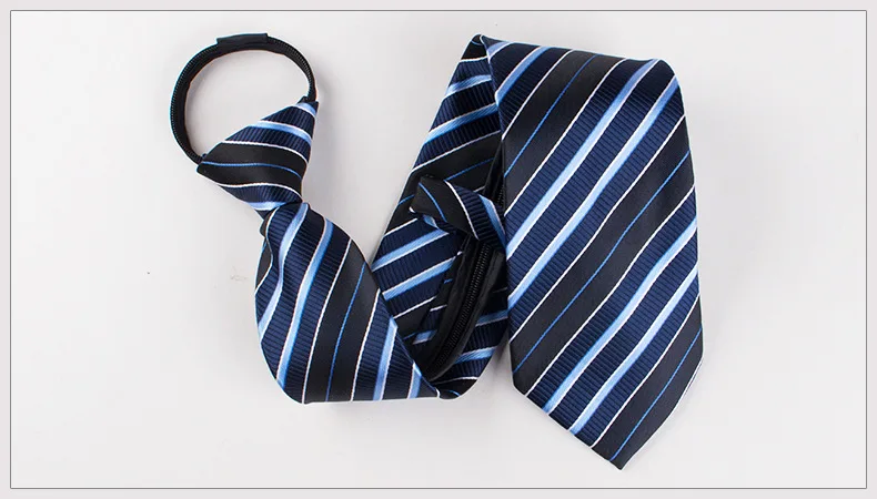 8 см Тонкий Формальные молния галстук для мужчин свадебное торжество деловая встреча узорчатые галстуки Полосатый удобный мужской