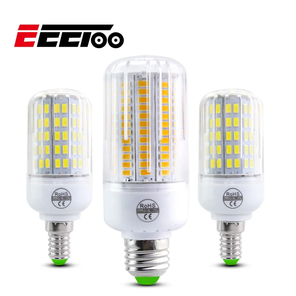 Eeetoo лампада LED E27 светодиодные лампы SMD 5730 Светодиодные лампы E14 кукурузный шарик 24-136leds AC220V ampul Bombillas светодиоды E27 Para эль Хогар