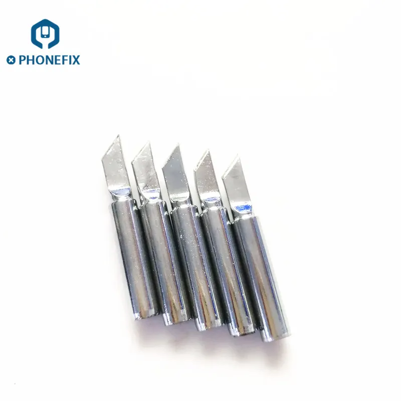 

PHONEFIX 5pcs High Quality Steel Soldering Iron Tips 900M-T-1.3K Soldering Iron Tips For Mobile Phone Repair Tools