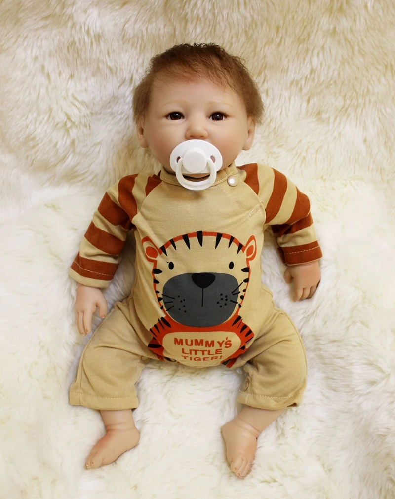 

20" bebe boy reborn dolls soft cloth body silicone vinyl reborn baby dolls high quality chidlren gift baby newborn boneca