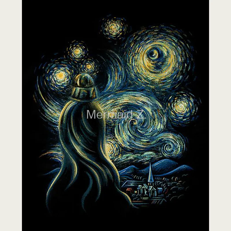 

100% hand-painted art abstract oil painting Starry Night Over the Rhone Vincent Willem Van Gogh the wall living room on Canvas