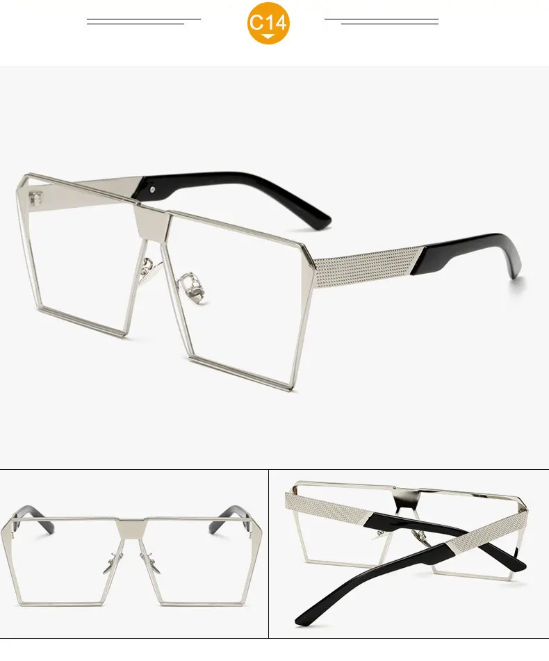 AFOFOO модные негабаритные солнцезащитные очки с металлической оправой квадратной Роскошные брендовые дизайнерские женские Зеркальные Солнцезащитные очки Мужские UV400 большая затененная оправа