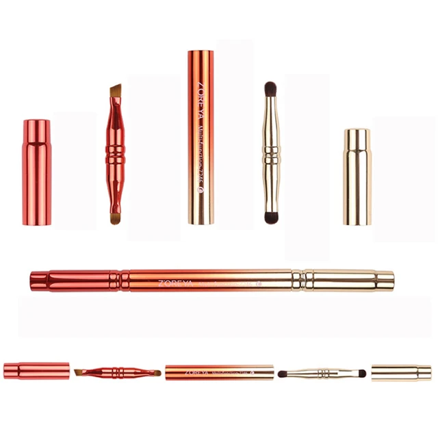 Special Price 4 Head Detachable Brush Multi-functional Makeup Brush EyeShadow Brush Makeup Tool Zoreya 4 section telescopic brush H30326     