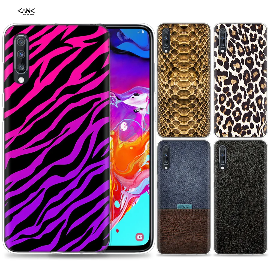 

Bags Case for Samsung Galaxy Mobile Phone A50 A70 A30 A20 J4 J6 J8 A6 A8 M30 A7 Plus 2018 Note 8 9 Tiger Leopard Print Panther C