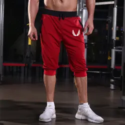 Бренд 2019 Новая мода для мужчин s укороченные треники хлопок Jogger Корея хип хоп шаровары на открытом воздухе Весна и лето крыло бренд шорт