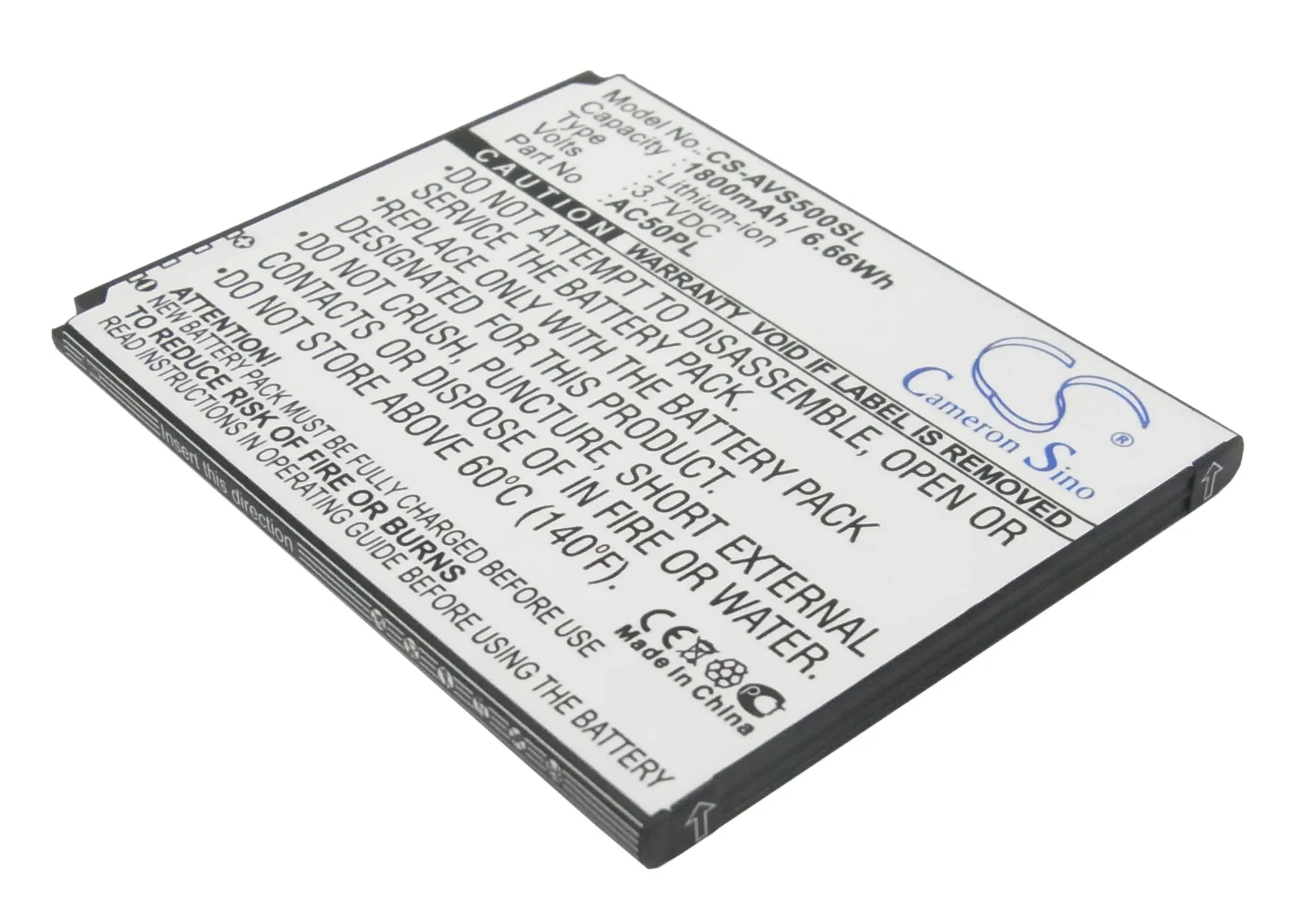 1800mAh аккумулятор AC50PL для Archos 50,50 Platinum, 50b кислород