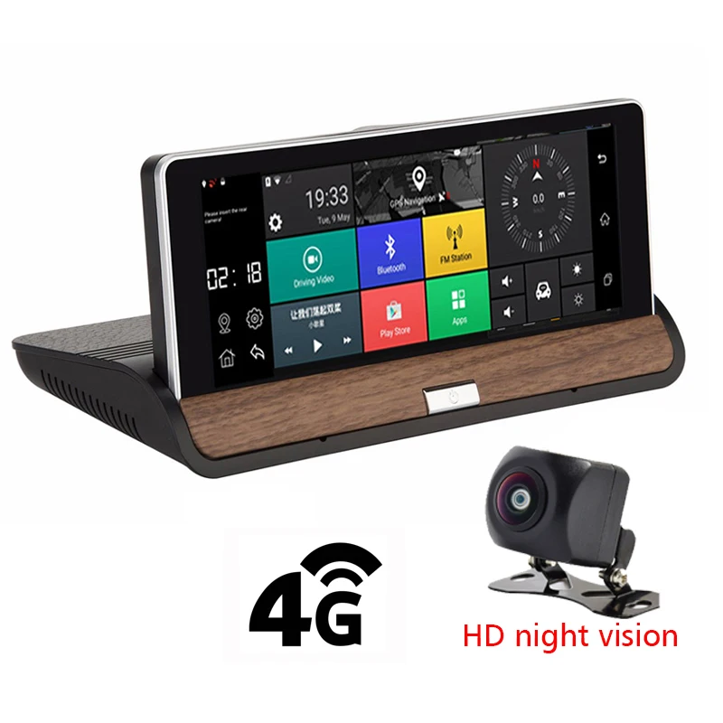 7''1080P Dash Board 4G Car DVR Android 5.1 Car Rear View Mirror Monitor