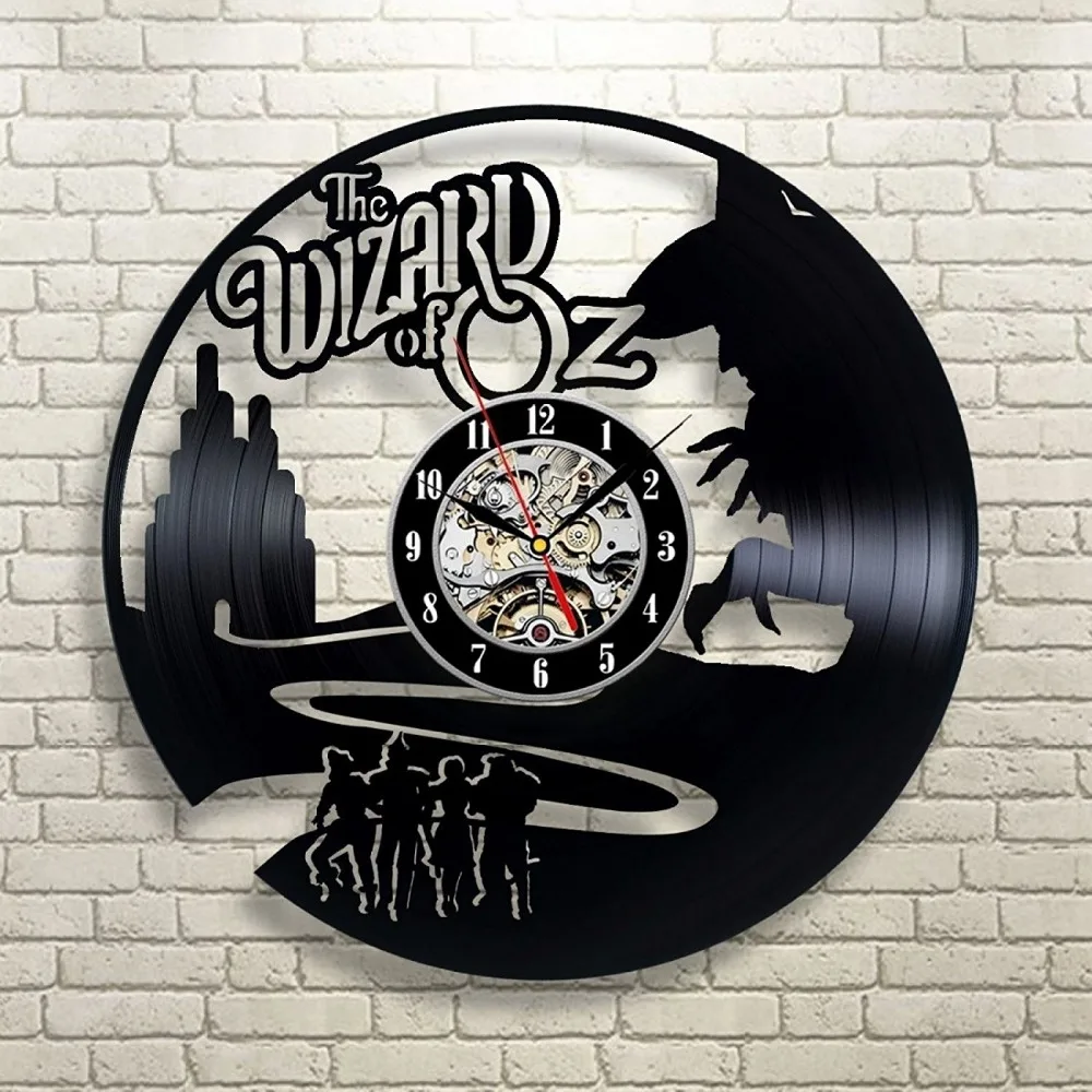 The Wizard Of OZ Vinyl Record Clock Wall Art Home Decorin Wall Clocks