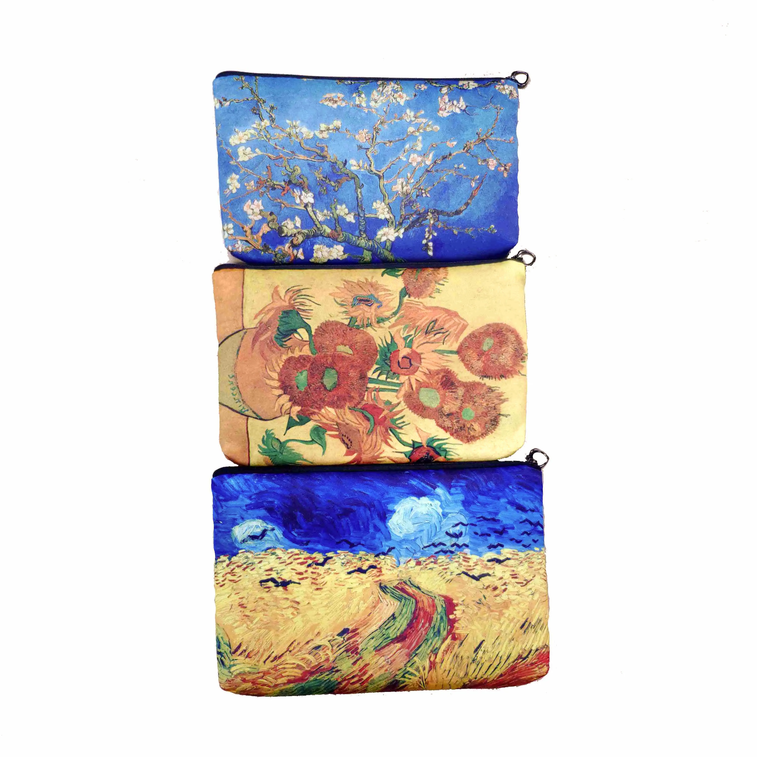 

Van Gogh series art painting fashion cosmetic bag women gift set customized products storage bag L