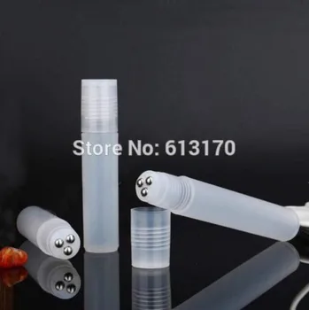

10ml Roller Bottles,Clear,Three Steel beads,Empty Roll on Bottles for Essential Oil,Perfume,Mini Sample Vial Cosmetic Packing