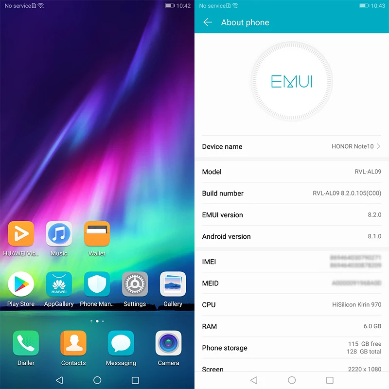 HONOR Note 10 игровой смартфон 6 95 дюймов Kirin 970 Восьмиядерный аккумулятор 5000 мАч Android 8 0