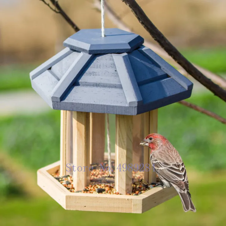 Nordic Creative Small House Field Bird Feeder Outdoor Wild Bird