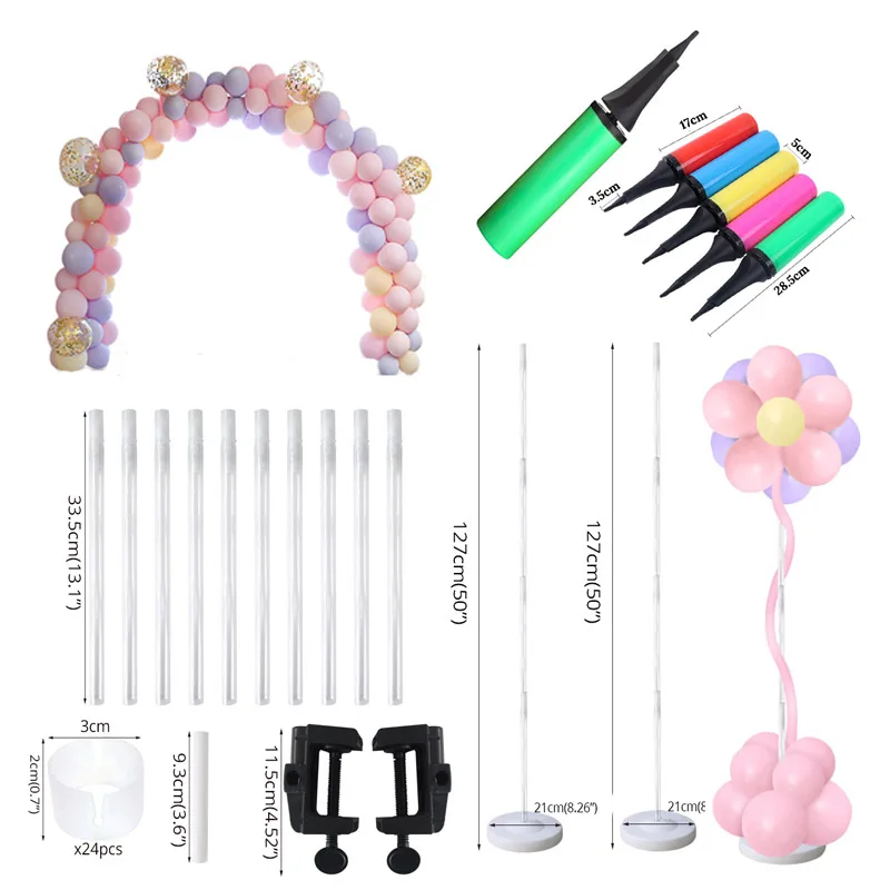  Wedding Ballons Party Decorations Balloon Arch Kit Balloons Holder Column Stand Inflator Birthday P