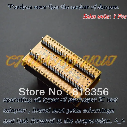 SDP-UNIV-44 programmer adapter PLCC44 to DIP44 adapter IC Test Socket gold-plated contacts double-layer circuit board SDP-UNIV-44 programmer adapter PLCC44 to DIP44 adapter IC Test Socket gold-plated contacts double-layer circuit board