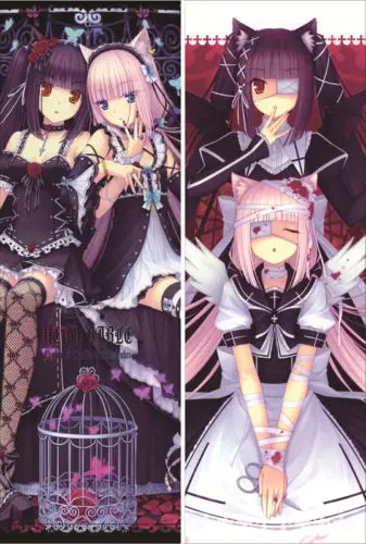 anime chocola vanilla neko para pillow hugging anime chocola vanilla neko para pillow hugging