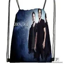 Custom supernatural_сезонная походная сумка на шнурке милый рюкзак для детей(черная спинка) 31x40 см#2018612-01-19