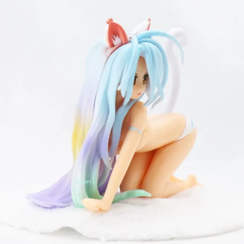 4 &quotсекси аниме фигурки игры без жизни Necomimi Shiro для девушек женщин Ver.1/12 Шкала ПВХ