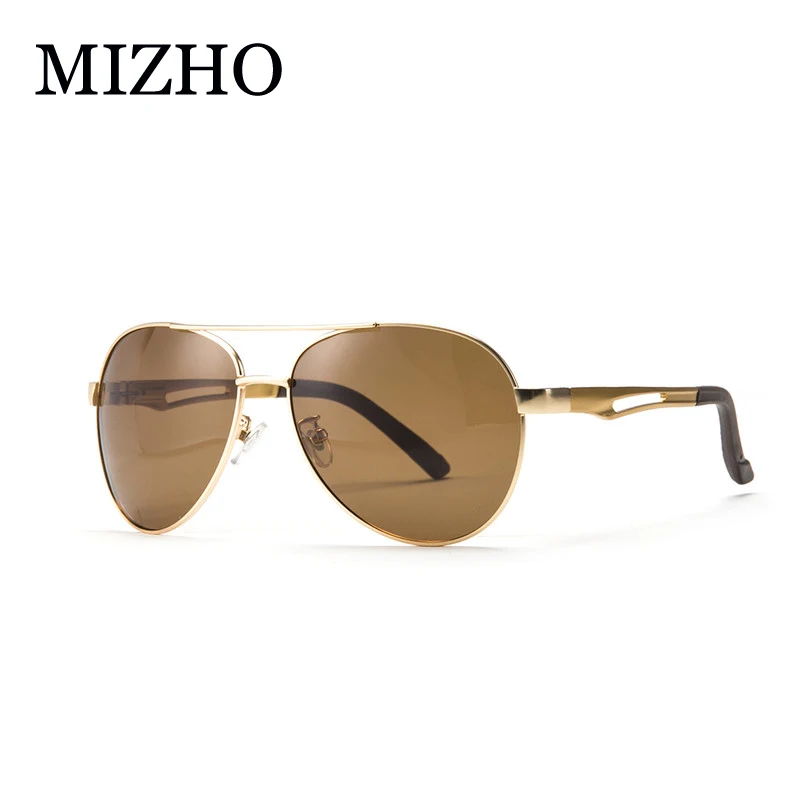 

MIZHO HD Visual Brand Designer UV400 Sunglasses Men Polarized Aviador Aluminum IP Vacuum Plating Strong Sun glasses Polaroid