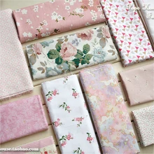 1 шт 160x50 см/10 шт 21x22 см розовые цветочные единороги поэтические объемные Саржевые хлопчатобумажные ткани, комплект кровати «сделай сам» украшение ткани