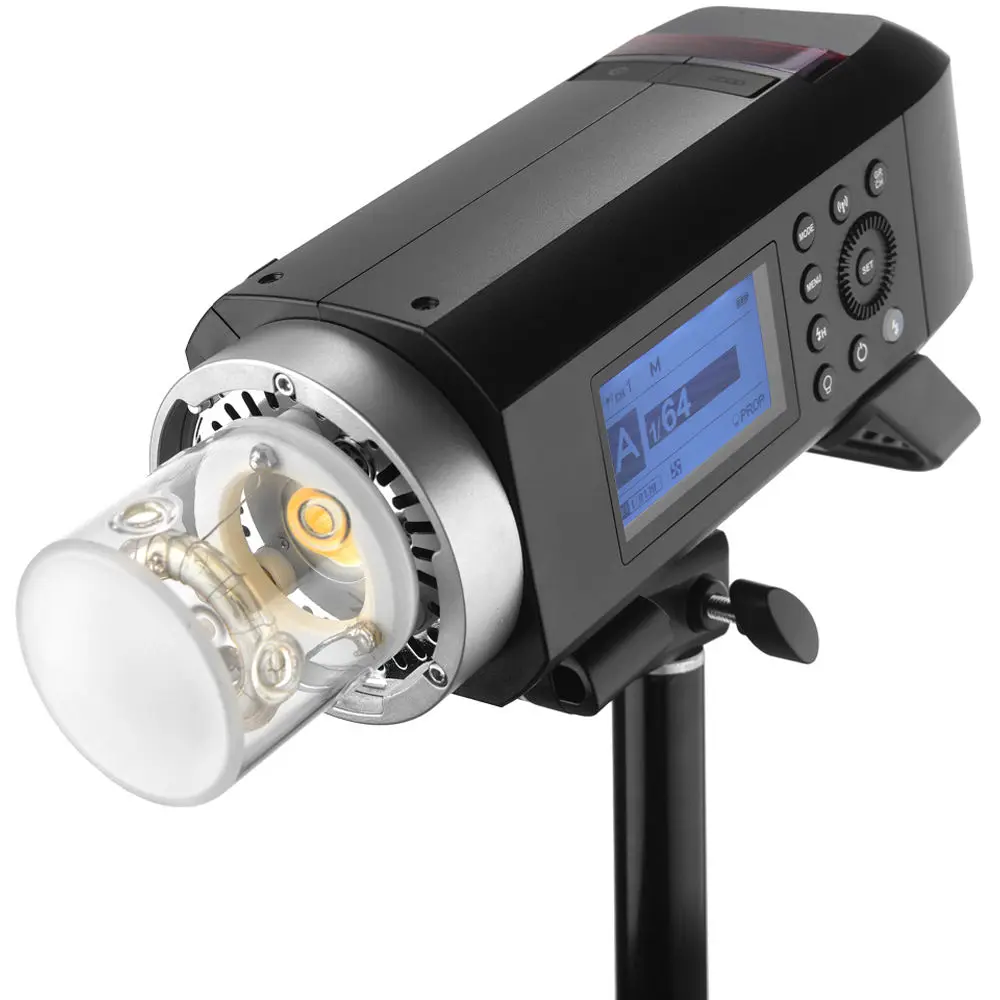  Godox AD400Pro 400ws GN72 Flash TTL 1/8000 HSS With Long Focus Reflector SN-04 Snoot BD-08 Barndoor