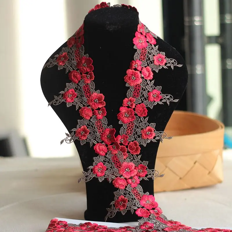 

8cm or 3.15inch wide-2Yards/lot High qualityLace Trim, Delicate Floral Lace, Venise Lace Fabric for Costumes